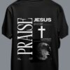 Praise Jesus Unisex Regular Fit Back Printed T-Shirt
