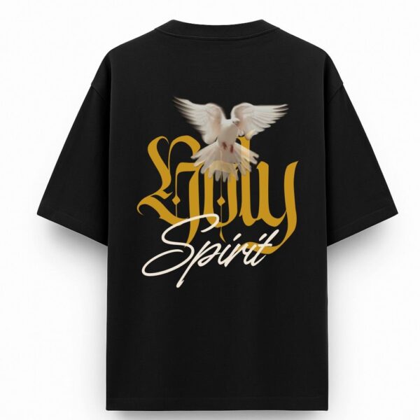 Holy Spirit | Black Unisex Oversized Christian T-Shirt | Faith Store India
