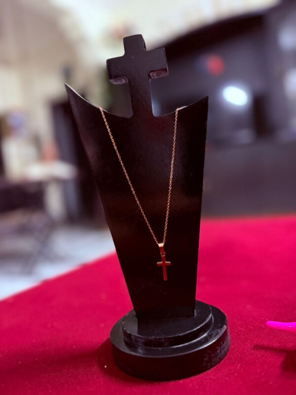 Rose Gold |Cross Chain | Stainless Steel | Unisex | Faith Store India