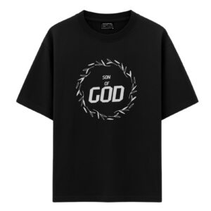 Son of God | Black Unisex Oversized Christian T-Shirt | Faith Store India