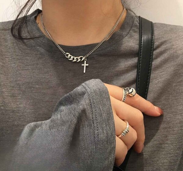 Cross Neck Chain | Stainless Steel | Women | Faith Store India - Image 2