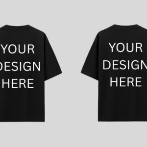 Your Design Here | Back Printed | Christian Couple T-Shirts | Oversized Unisex | Premium Cotton | Matching His & Her Tees