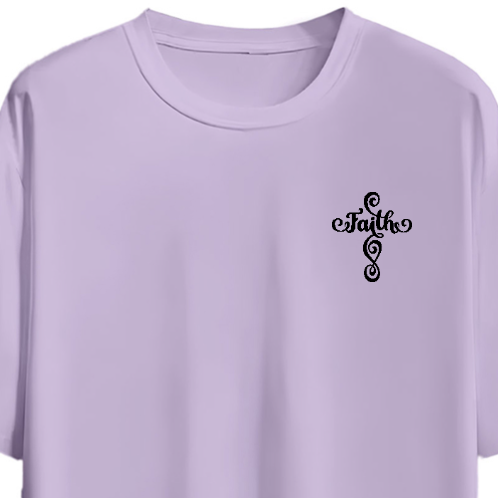 Lavender Faith Oversized Tee | Unisex - Image 2