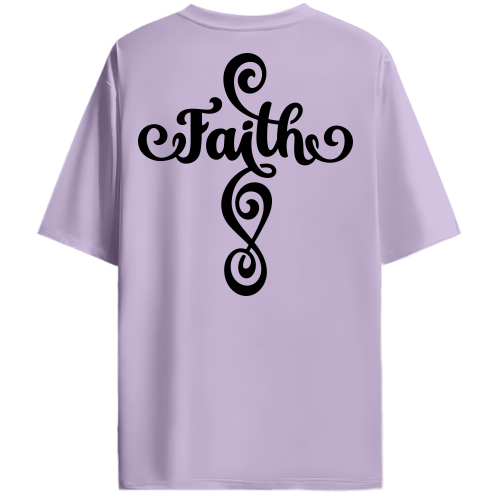 Lavender Faith Oversized Tee | Unisex