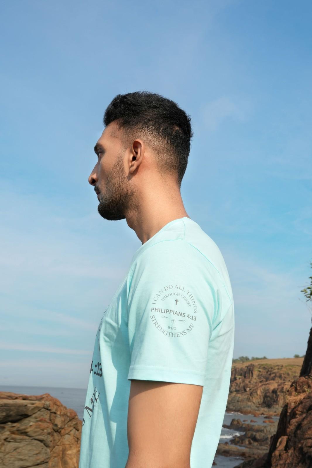 Romans 8:28 | Men's Regular Fit T-Shirt - Image 4