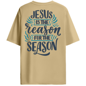 Jesus is the reason | Beige Oversized Tee | Unisex