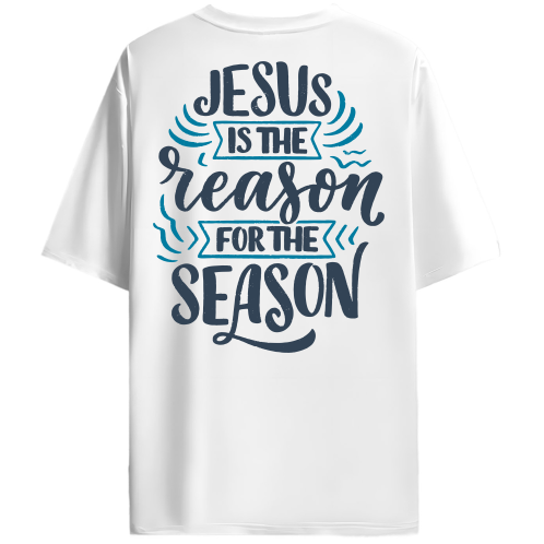 Jesus is the reason | White Oversized Tee | Unisex