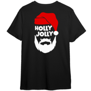 Holly Jolly | Black Regular Fit Men's T-Shirt