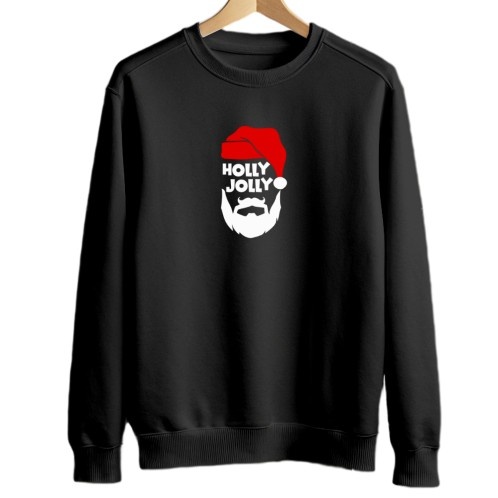 Holly Jolly | Black Sweatshirt | Unisex
