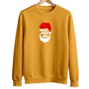 Holly Jolly | Golden Yellow Sweatshirt | Unisex