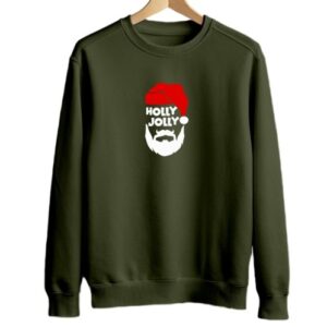 Holly Jolly | Olive Sweatshirt | Unisex