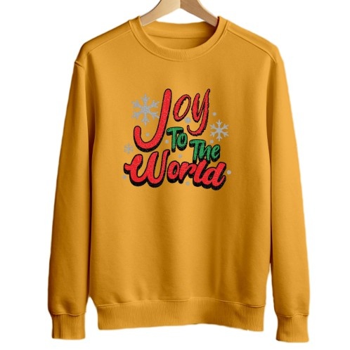 Joy To The World | Golden Yellow Sweatshirt | Unisex