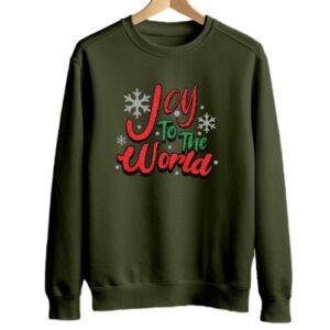 Joy To The World | Olive Sweatshirt | Unisex
