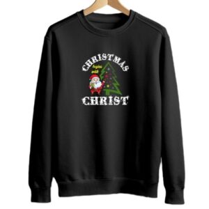 Christmas Begins With Christ | Black Sweatshirt | Unisex