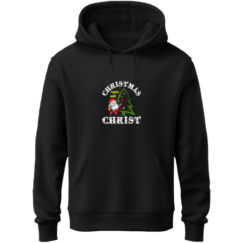Christmas Begins With Christ | Unisex Black Hoodie