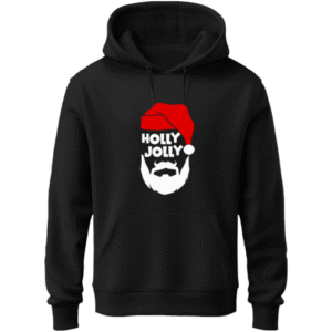Holly Jolly | Unisex Black Hoodie