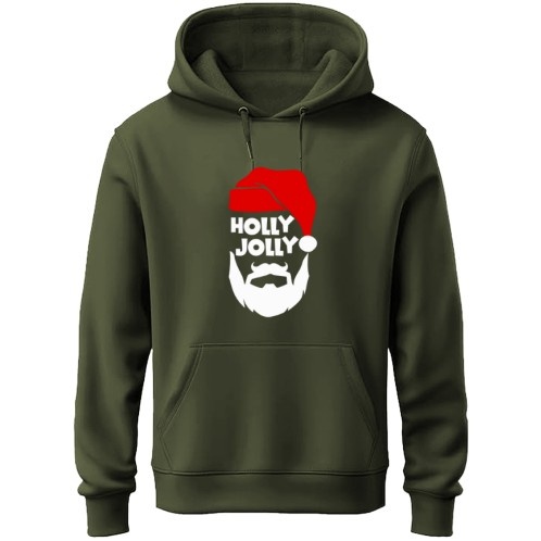 Holly Jolly | Olive Unisex Hoodie