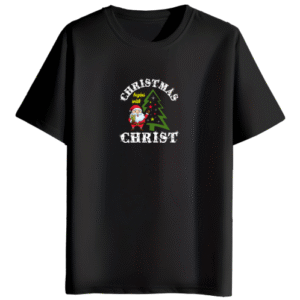 Christmas Begins With Christ | Regular Fit Black Men's T-Shirt