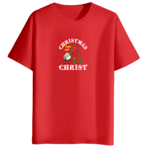 Christmas Begins With Christ | Regular Fit Red Men's T-Shirt