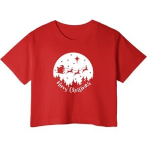 Merry Christmas Crop Top | Women/Girls